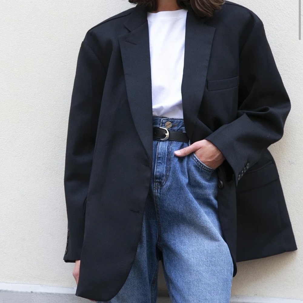 The Frankie Shop Oversized Boyfriend blazer - black